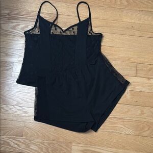 Elegant Black Women's Sleepwear Set